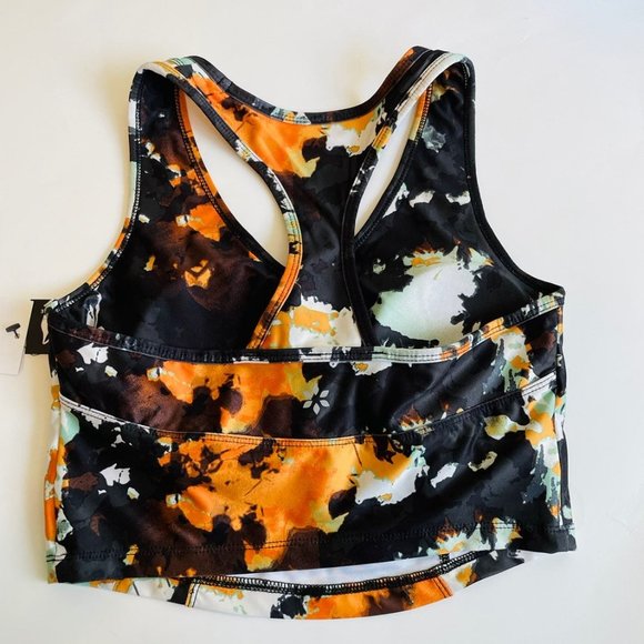 New Nine West active floral crop top size medium - Picture 5 of 6